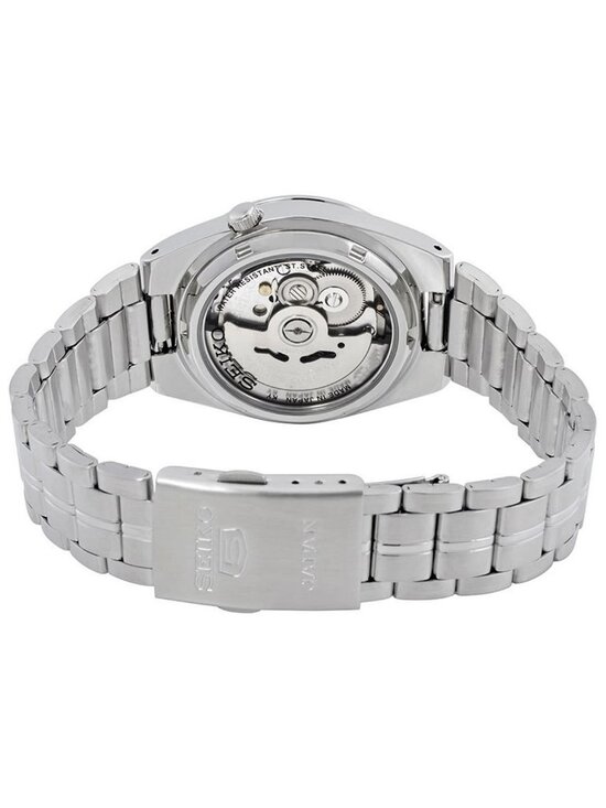 NWT Seiko Series 5 Automatic Date-Day Black Dial Men\'s Watch